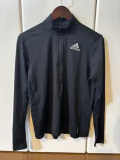 美品　adidas AEROREADY ジップアップ　長袖シャツ　ランニング　M