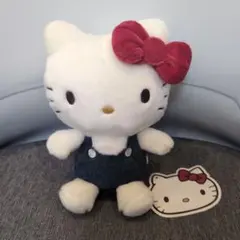 ハローキティ（70年代シリーズ）　お座りぬいぐるみ　レッド　タグ付き