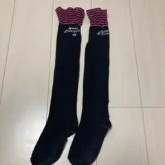 ハイソックス　ブラック　19-24