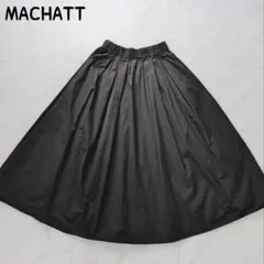 MACHATT マチャット ブラック フレアスカート ロングスカート 総ゴムのサムネイル