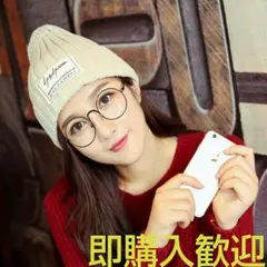 ★今季大人気　タグ付き　ニット帽★男女兼用★新品★ベージュ