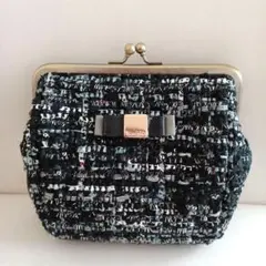 新品　ツィードポーチ