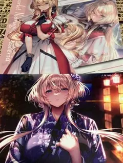 ピロ水(アマカノ2) アマカノ3 レティ　 クリアファイル　イラストシート