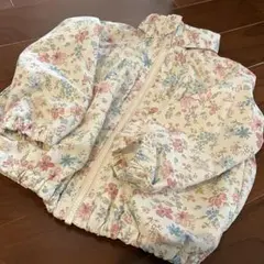 ブランシェスウィンドブレーカー（折り畳みフードあり）　100cm 花柄　女の子