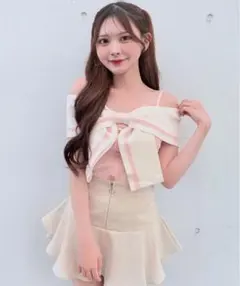 NOMAE リボンオフショルニットのサムネイル
