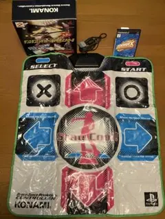 【中古品】プレステ2 ソフト同梱 ダンスダンスレボリューション コントローラ