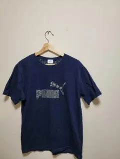 <美品>PUMA プーマ ネイビー Tシャツ Mサイズ