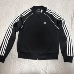 adidas ブラック 3本ライン ジャージ M