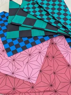 A804 プリント柄 100cm×50cm　コットン100%　8枚組