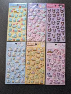 サンリオぷくっとシール　6種類セット