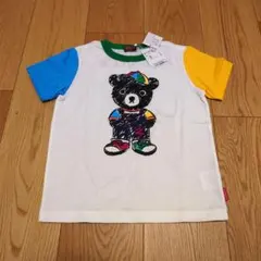 【新品未使用】DOUBLE.B ミキハウス　カラフルクマTシャツ 110