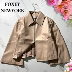 美品✨フォクシー ニューヨーク collectionレザージャケット ベージュ 2025年最新】FOXEY NEW YORK その他の人気アイテム - メルカリ