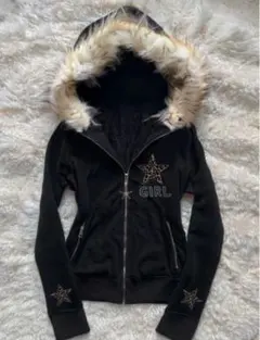 ファー付きブラックパーカー y2k archive nanj 2025年最新】ファーパーカー y2kの人気アイテム - メルカリ