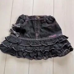 メゾピアノ デニムフリルスカート 120cm
