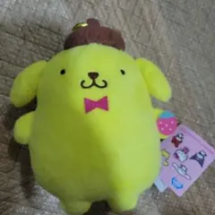 サンリオキャラクターズ　ポムポムプリンいちごがま口ポーチ