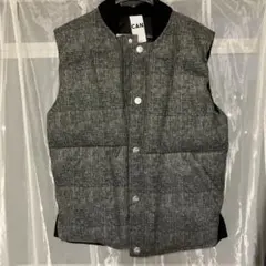 CAN BY ALCANTARA チェック柄キルティングベスト　袋付き