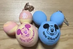 ディズニーランド キーホルダー 40周年 マーブル ブルー