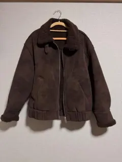 秋冬 アウター ボア襟 ジップブルゾン 防寒 厚手 ジャケット