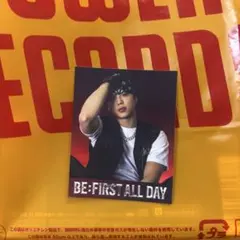 BE:FIRST BE:FIRST ALLDAY 購入特典ステッカー シュント
