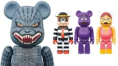 新品未開封　BE@RBRICK / ゴジラvsマグドナルド　4体セット