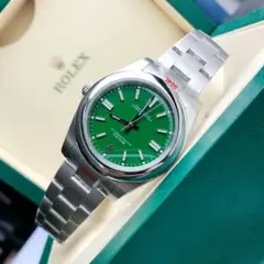 ROLEX オイスターパーペチュアル グリーン
