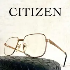 美品　CITIZEN　シチズン　ビンテージメガネ　ピュアチタン　ゴールドフレーム
