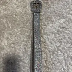 スパンコール装飾 シルバーベルト42インチ