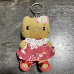 激レア！当時物　ハローキティ　日焼け　ハワイ　ぬいぐるみキーホルダー　レトロ 9