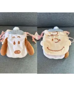 ユニバ　USJ スヌーピー ウィンター 巾着セット