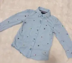 Tommy Hilfiger 水色 シャツ 92 ベビー服 男の子 ロゴ刺繍