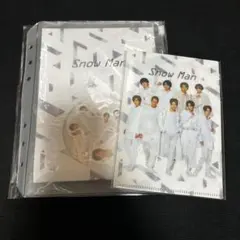 Snow Man フレークシール,ミニクリアファイル