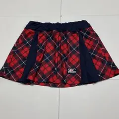 セントクリストファー スカート 赤/ネイビー Mサイズ テニス スコート