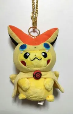 【新品・タグ付き】 ポケモン ジラーチのポンチョをきたピカチュウ マスコット ポケモン ジラーチのポンチョを着たピカチュウ マスコット ぬいぐるみ