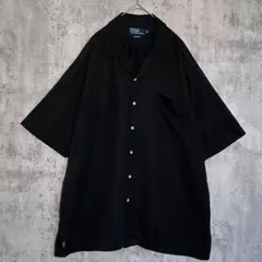 ⭐️希少⭐️ラルフローレン 開襟シャツ CALDWELL シルク混 XL ビンテージ