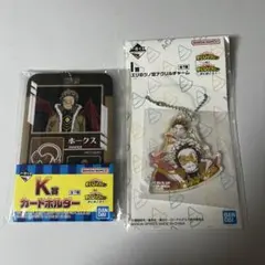 ヒロアカ一番くじK賞カードホルダーI賞エリのツノ型アクリルチャームホークス