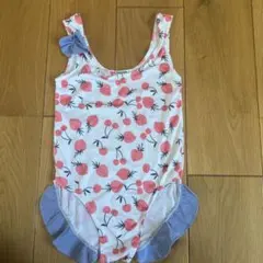 いちご柄ワンピース水着　海外　キッズ