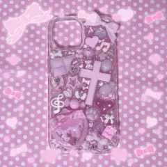 ♥現品♥スマホケースデコ 量産型 地雷 平成女児 iPhone15