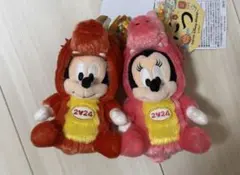 ミッキーマウス　ミニーマウス 干支2024 ぬいぐるみ　ディズニーランド