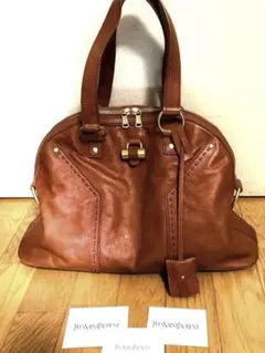 Yves Saint Laurent ハンドバッグ ブラウン