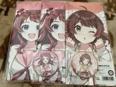 DMMスクラッチ 学園アイドルマスター ポスター　缶バッジ　花海咲季・佑芽