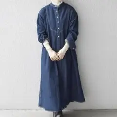 【限定価格】シップスエニィ デニム ブザム シャツ ワンピース 「洗濯機可能」