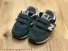 New Balance 313 ベビーシューズ キッズスニーカー ダークグリーン