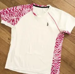 ゴーセン GOSEN バドミントン 半袖 ゲームシャツ ホワイト/ピンク