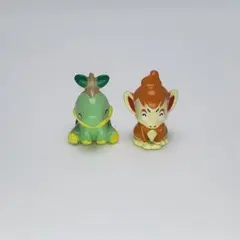 希少品 ポケモン ミニフィギュア ナエトル ヒコザル 当時物 激レア