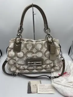 COACH（コーチ）　シグネチャー スパンコール 2WAYバッグ