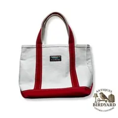 L.L.Bean BOAT AND TOTE 赤　ベージュ　ミニトート USA