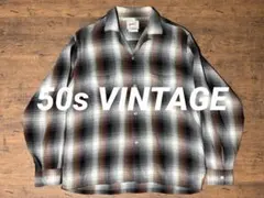 60's】TOWN CRAFT オンブレチェック レーヨンシャツ 船タグ M - メルカリ