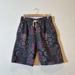 アーバンコレクション 総柄 ショートパンツ M ウエストゴム イージー