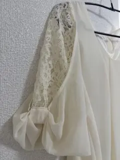 アイボリー レース 五分袖ブラウスINGNI♡♡
