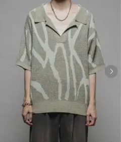 CasperJohn　ニットポロシャツ